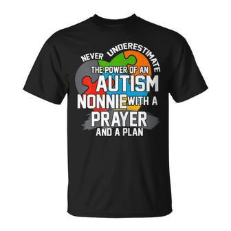 Never Underestimate The Power Of An Autism Nonnie T-Shirt - Monsterry DE