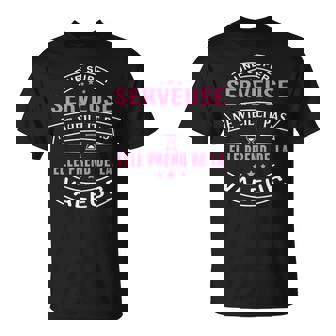 Une Super Serveuse Neieillit Pas Cadeau Serveuse T-Shirt - Cadeauxyz