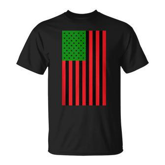 Unia Flag Pan African American Flag Junenth 1865 T-Shirt - Monsterry DE
