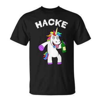 Unicorn Hoe Dicht Party Malle Sauf Jga Poltern Unicorn S T-Shirt - Seseable