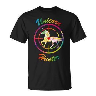 Unicorn Hunter Boys Rainbow Horse Humor Hate Unicorns T-Shirt - Thegiftio UK