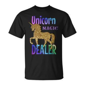 Unicorn Magic Faux Gold Glitter T-Shirt - Monsterry DE