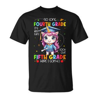 Unicorn So Long 4Th Grade Graduation Last Day Of School T-Shirt - Monsterry