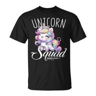 Unicorn Squad Birthday Party Cute Unicorn T-Shirt - Seseable