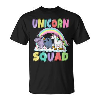 Unicorn Squad Rhino Narwhal Magical Creatures Cute Girly T-Shirt - Monsterry DE