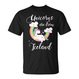 Unicorns Are From Iceland Home Country Icelandic Pride T-Shirt - Monsterry