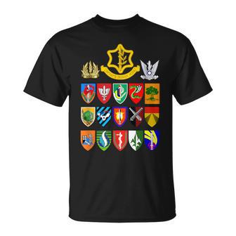Unidades Del Ejército Israelí Fdi Fuerzas De Defensa Israel Tzahal Militar Camiseta unisex - Regaloses