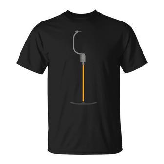 Uriger Retro Ski Lift Anchor Lift T-Shirt - Seseable