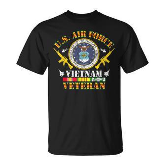 Us Air Force Vietnam Veteran Vintage Flag Veterans Day Mens T-Shirt - Monsterry CA