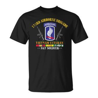 US Army 173Rd Airborne Brigade Vietnam Veteran Flag Vintage T-Shirt - Monsterry UK