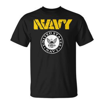 Us Navy Original Navy Logo Navy T-Shirt - Monsterry