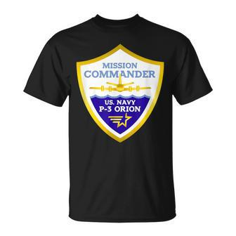 Us Navy P3 Orion Mission Commander T-Shirt - Monsterry DE