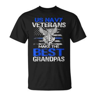 Us Navy Veterans Make The Best Grandpas Fathers Day T-Shirt - Monsterry DE