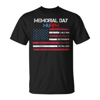 Usa American Flag Memorial Day Murph 2023 Veteran Workout T-Shirt - Monsterry