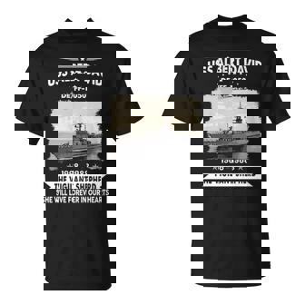 Uss Albert David Ff 1050 De T-Shirt | Mazezy