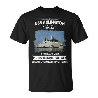 Uss Arlington Lpd T-Shirt | Mazezy