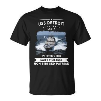 Uss Detroit Lcs T-Shirt | Mazezy