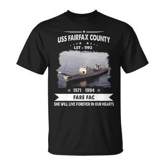 Uss Fairfax County Lst T-Shirt | Mazezy