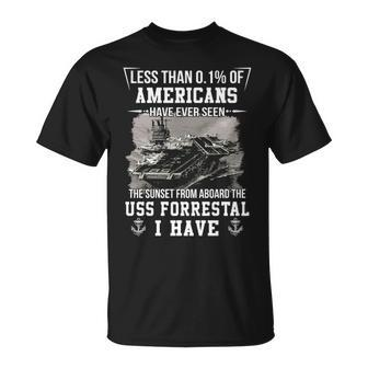 Uss Forrestal Cv 59 Cva 59 Sunset T-Shirt | Mazezy