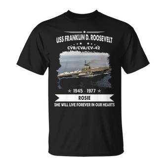 Uss Franklin D Roosevelt Cv 42 Cva T-Shirt | Mazezy