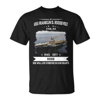 Uss Franklin D Roosevelt Cva T-Shirt | Mazezy