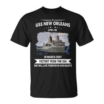 Uss New Orleans Lpd T-Shirt | Mazezy