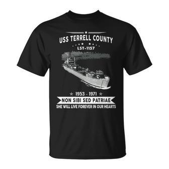 Uss Terrell County Lst T-Shirt | Mazezy