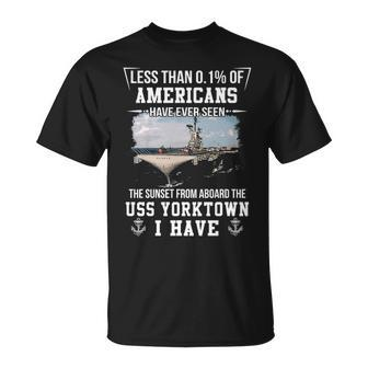 Uss Yorktown Cv 10 Sunset T-Shirt | Mazezy