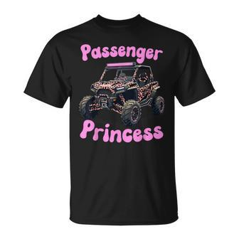 Utv 4 Wheeler Sxs Off Road Utv Passenger Princess T-Shirt - Monsterry