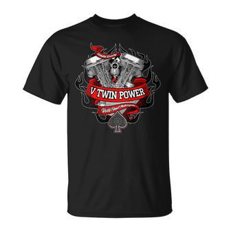 V-Twin Power Panhead Motor 1948-1965 Motorcycles Choppers Hd T-Shirt - Monsterry AU