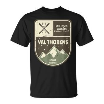 Val Thorens Les Trois Vallées Savoie France Vintage T-Shirt - Seseable