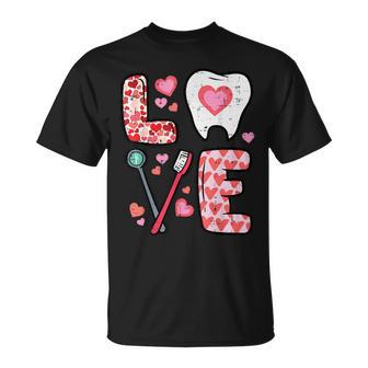 Valentines Day Love Tooth Dental Life Cute Dentist Women T-Shirt - Monsterry AU