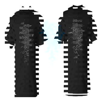 Valhalla Raven Ravens Odin's Runes Norse Compass Viking T-Shirt - Thegiftio