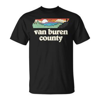 Van Buren County Tennessee Outdoors Retro Nature Graphic T-Shirt - Monsterry DE