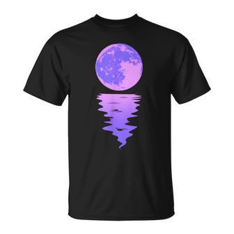 Vaporwave Aesthetic Purple Moon Pastel Moonlight Graphic T-Shirt - Monsterry CA