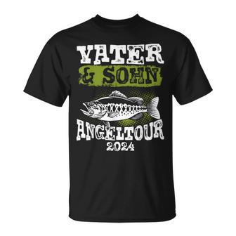 Vater & Sohn Angeltour 2024 Papa Angelnatertag Angler T-Shirt - Geschenkecke