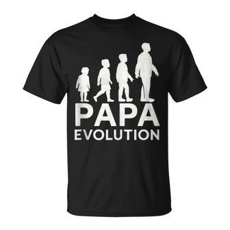 Vater Evolution Silhouette Papa Evolution T-Shirt - Geschenkecke