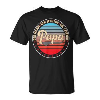 Vaterintage Geschenk Der Mann Der Mythos Die Legende Papa T-Shirt - Geschenkecke