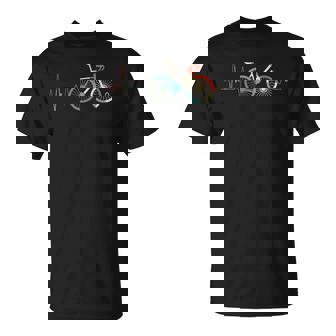 Vélo De Montagne Avec Battement De Cœur T-Shirt - Cadeauxyz