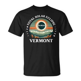 Vermont Eclipse 40824 America Total Solar Eclipse 2024 T-Shirt | Mazezy UK
