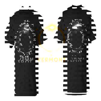 Vermont Total Solar Eclipse 2024 Totality 040824 America T-Shirt - Seseable