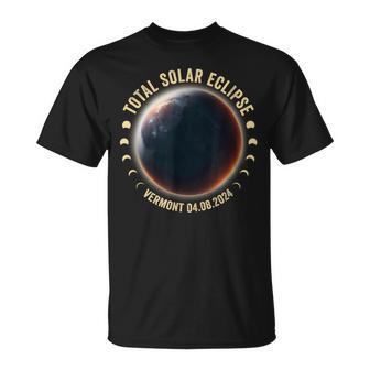 Vermont Total Solar Eclipse April 8 2024 Astronomy Fans T-Shirt - Monsterry UK