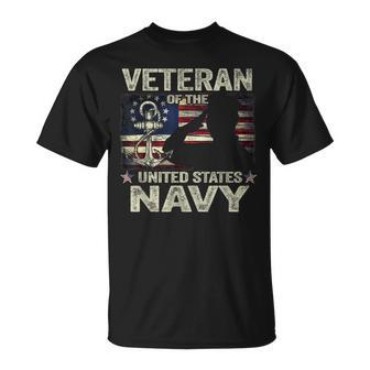 Veteran Of The Us Navy Betsy Ross Flag Usn T-Shirt - Monsterry UK