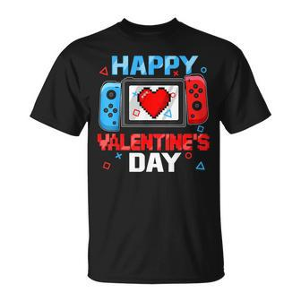 Video Game Controller Heart Happy Valentines Day Boy Toddler T-Shirt - Seseable