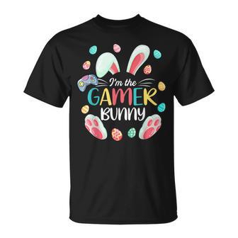 Video Game Easter Bunny Eggs Gamer Easter Gaming T-Shirt - Thegiftio