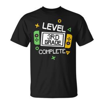Video Game Last Day Of School Level 3Rd Grade Complete T-Shirt - Monsterry CA