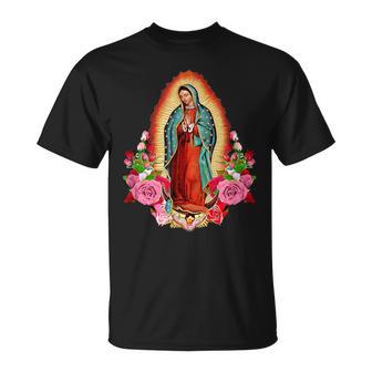 Vierge Marie Notre Dame De Guadalupe Catholique T-Shirt - Cadeauxyz