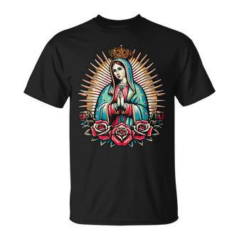 Vierge Marie Notre-Dame De Guadalupe T-Shirt - Cadeauxyz