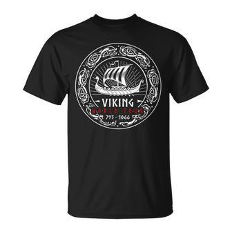 Viking World Tour Beidseitiger Druck Black S T-Shirt - Seseable