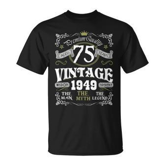 Vintage 1949 75Th Birthday 75 Year Old For Women T-Shirt | Mazezy